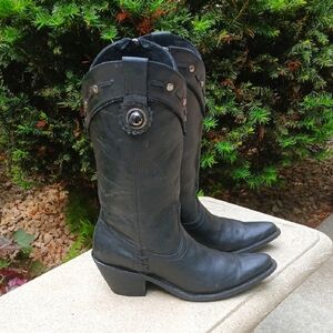 Old Gringo Black Leather Boots Size 9
